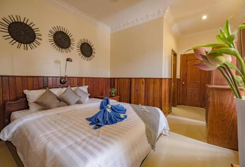 キングサイズベッドのデラックスルーム, The Siem Reap Chilled Backpacker