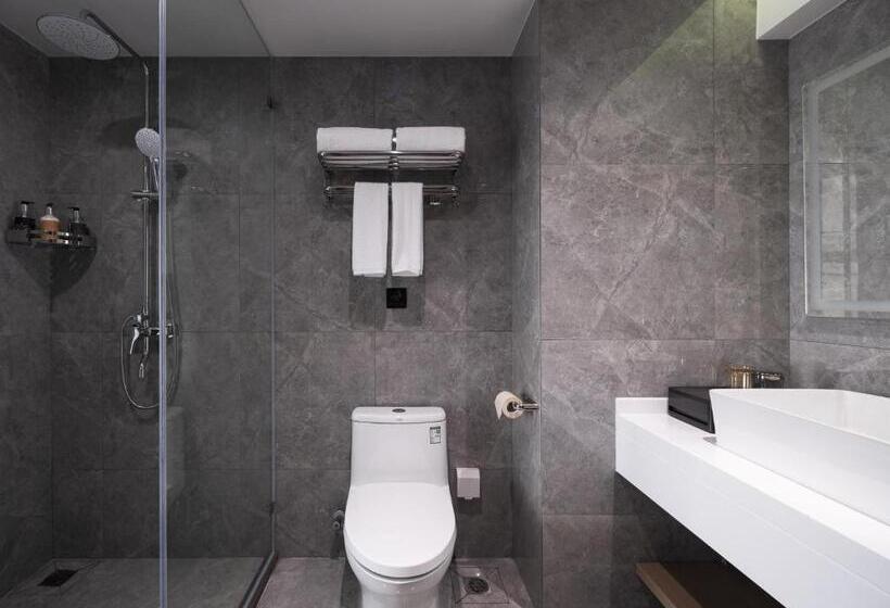 Deluxe Værelse, Poltton International All Suite Apartment   Wuhan High Speed Railway Station West Square