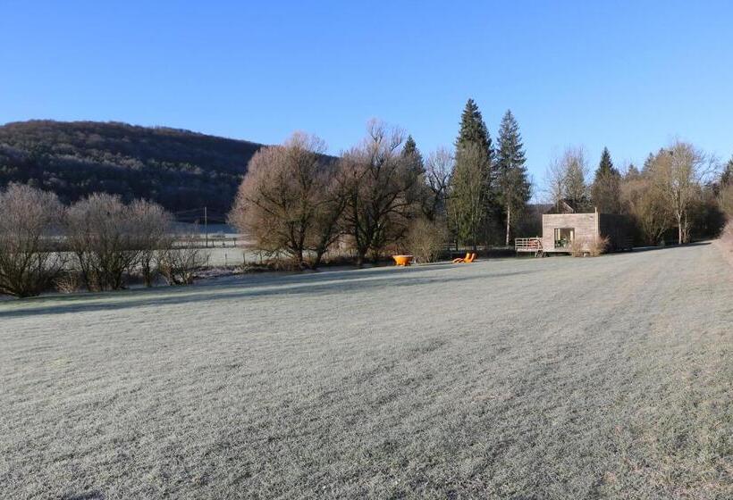 Дом 1 Спальня, La Cabane Du Pont De L Ignon Spa Hébergement Atypique Tout Confort En Bourgogne
