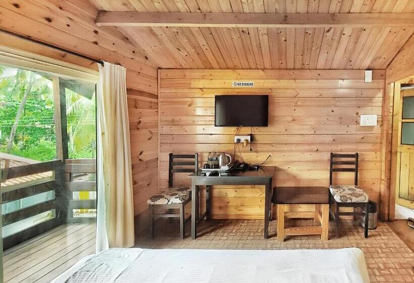 발코니가 있는 스위트, Beachwalk Retreat   Within 100 Metres From Morjim Beach