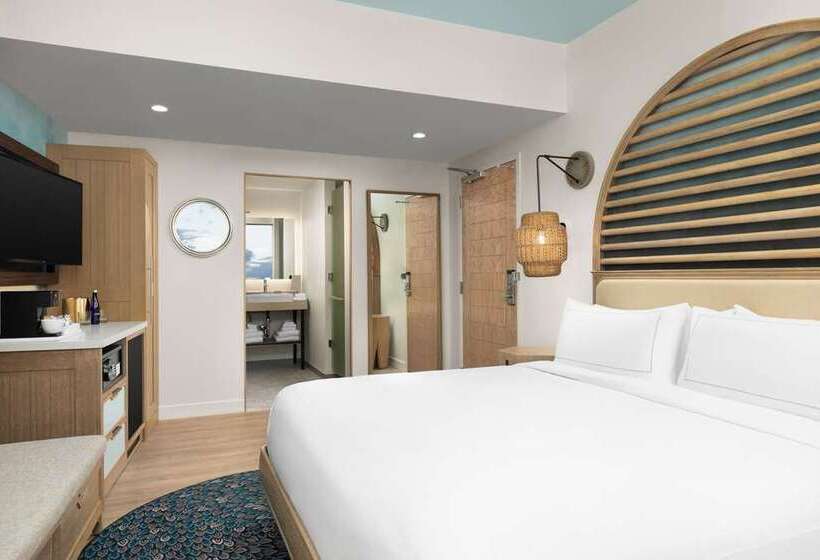 اتاق استاندارد با تخت بزرگ, Hilton Yantai
