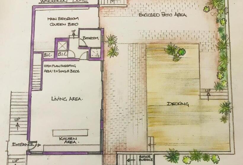 Family flat with terrace, Beach Forest Lodge