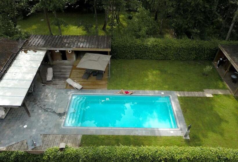 ویلای استاندارد با چشم‌انداز باغ, Wellness Hasselt B&b