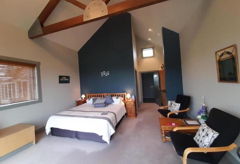 غرفة ديلوكس مطلّة علي البحر, Taranaki Country Lodge