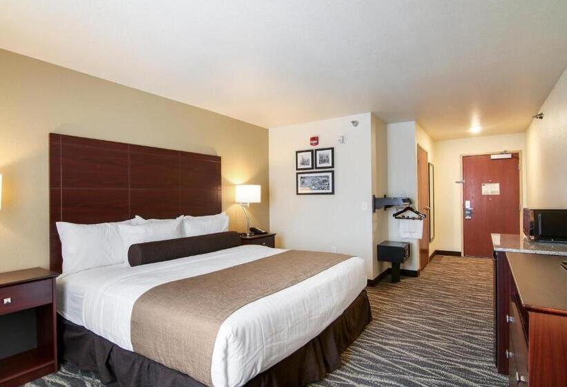 适合残疾人士使用的带超级大床的标准间, Cobblestone Inn & Suites   Menomonie/uw Stout