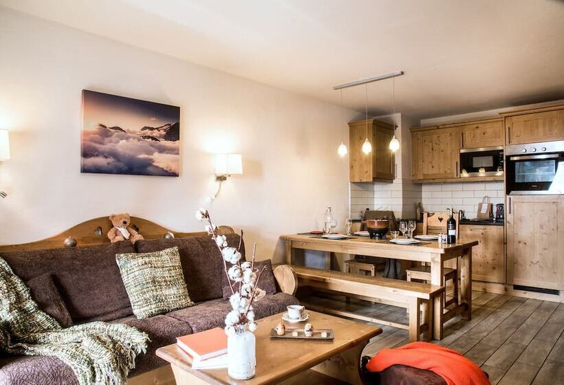 Апартаменты 2 Спальни, Residence  Les Grandes Alpes
