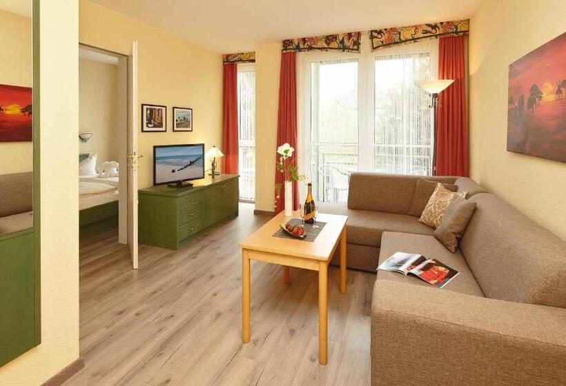 Студио Comfort, Aparthotel Tropenhaus Bansin