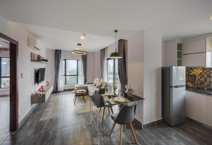 Апартаменты 2 Спальни, Phnom Penh 51 Hotel & Residences