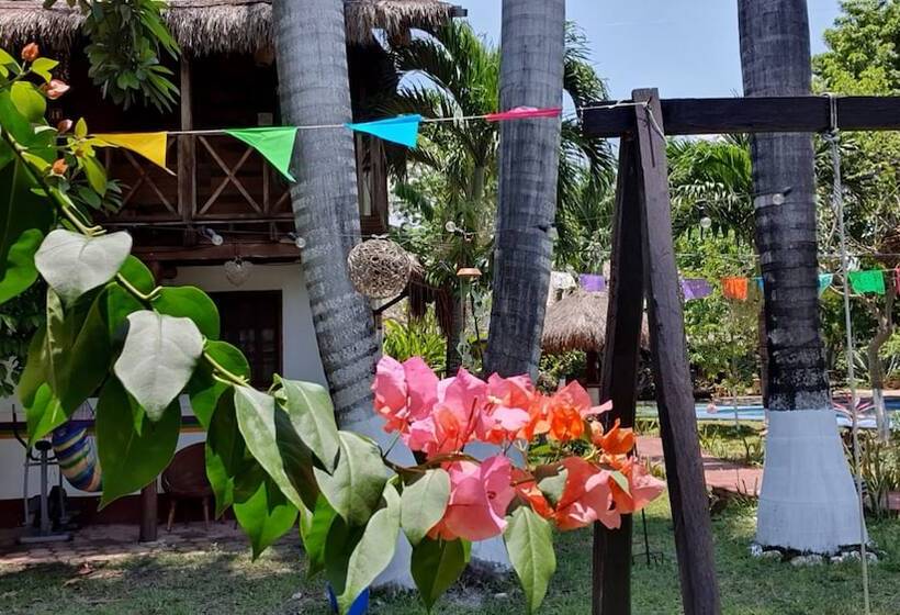 חדר סטנדרט שתי מיטות זוגיות, Villa Colibri Bacalar