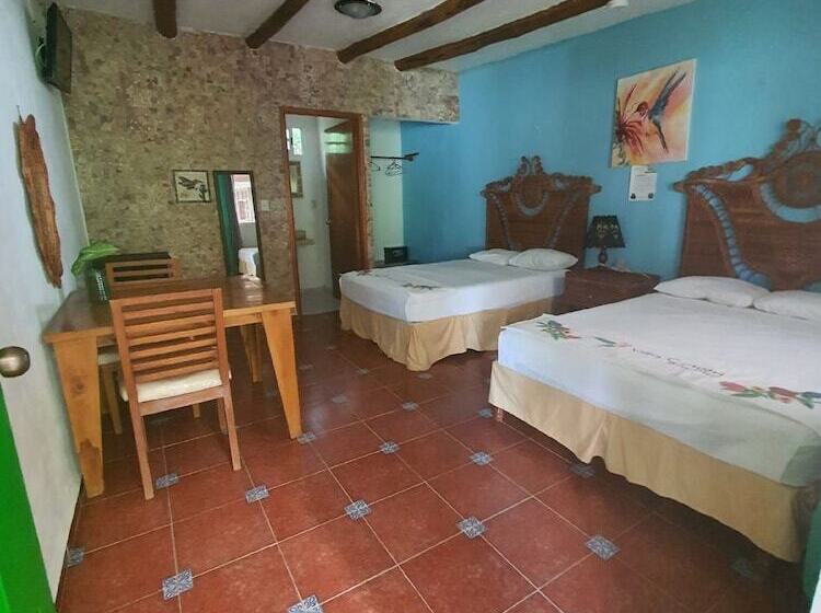 Quarto Estandar 2 Camas Casal, Villa Colibri Bacalar