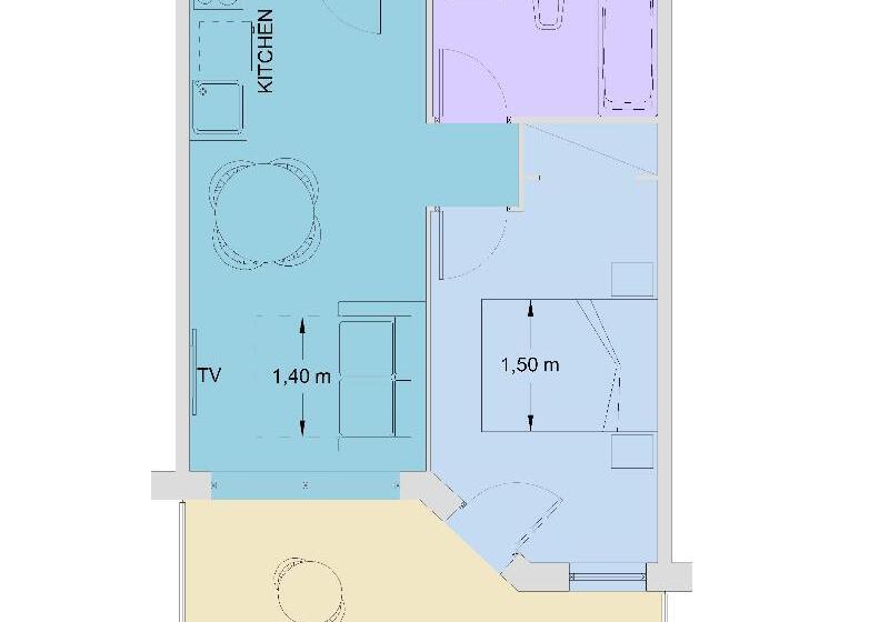 带1个卧室的公寓, Aparthotel Miami Park