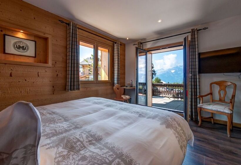 اتاق استاندارد با بالکن, Alpe Fleurie Hôtel & Restaurant