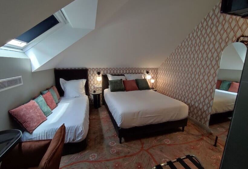 标准三人间, Hôtel Paulette Rouen Centre Cathédrale