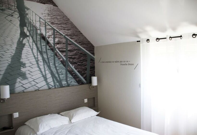 Номер Стандарт, Logis, Hôtel Au Chêne Vert, Saint Brieuc Nord