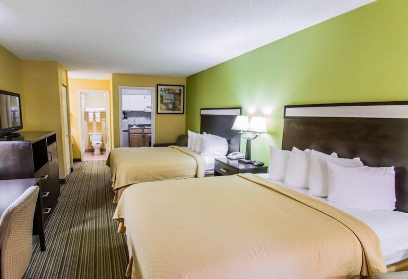带2个双人床的标准工作室, Quality Inn Gainesville Near University