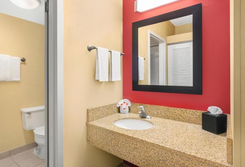 장애인을 위한 킹사이즈 침대 스탠다드 룸, Super 8 By Wyndham Dallas Love Field Airport