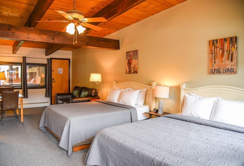 Номер Стандарт 2 Двуспальные Кровати, Alpine Lodge Red River