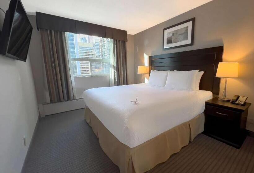 キングサイズベッドのスイートルーム, Coast Calgary Downtown Hotel & Suites By Apa