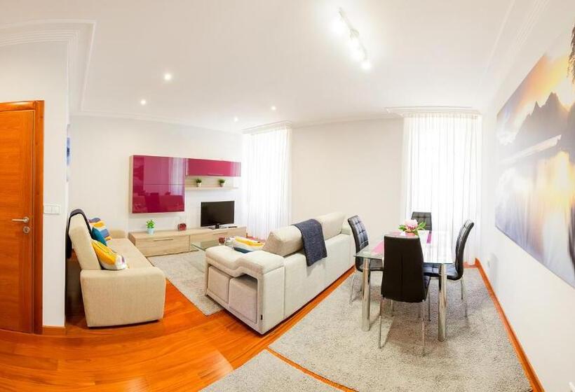带1个卧室的带海景的公寓, Apartamentos Villa Zoila Baiona