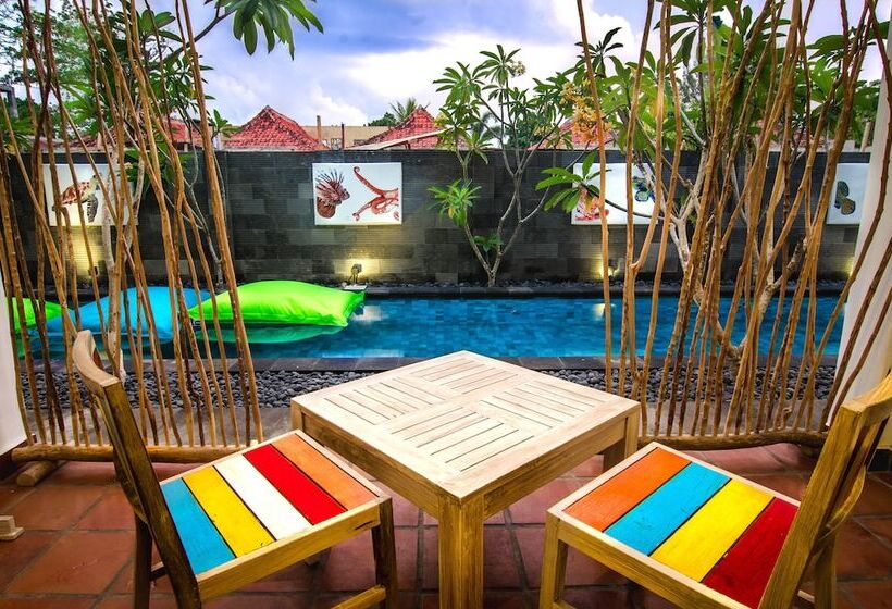 带露台的豪华间, Blue Marlin Dive Resort Trawangan