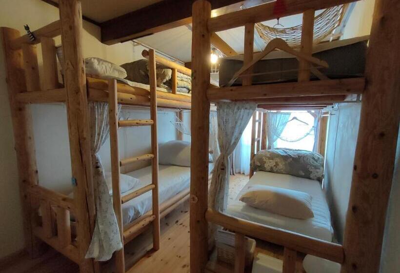 Четырехместный номер эконом класса с общей ванной комнатой, Funky Monkey Lodge, Myoko ファンキーモンキーロッジ 妙高