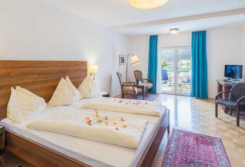 اتاق استاندارد با چشم‌انداز دریاچه, Aparthotel Klopeinersee
