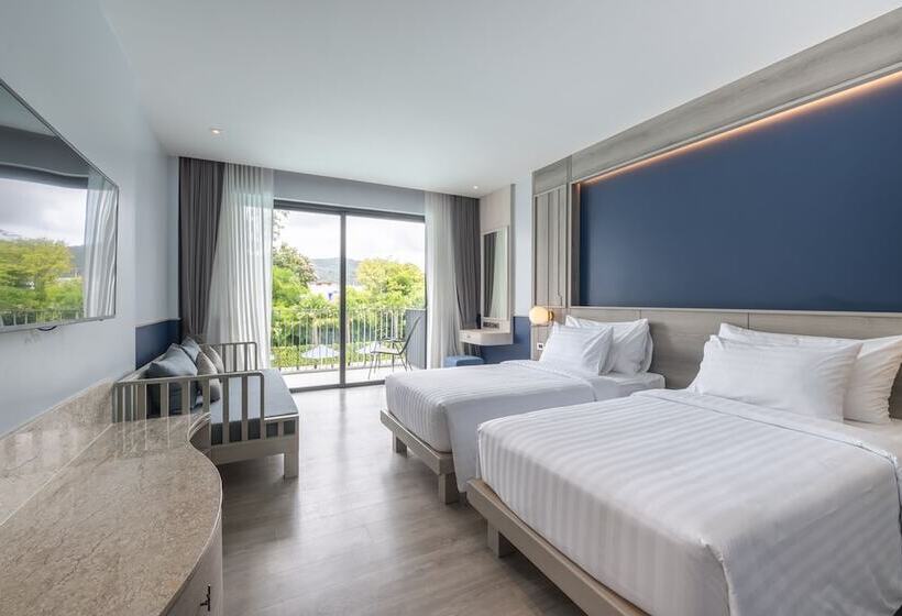 اتاق لوکس با چشم‌انداز استخر, Seabed Grand Hotel Phuket   Sha Extra Plus
