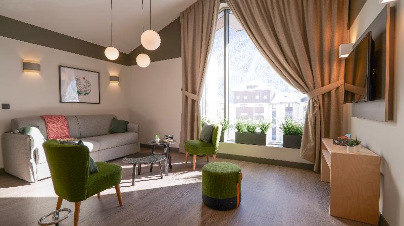 Апартаменты 2 Спальни, Plan B Hotel   Living Chamonix