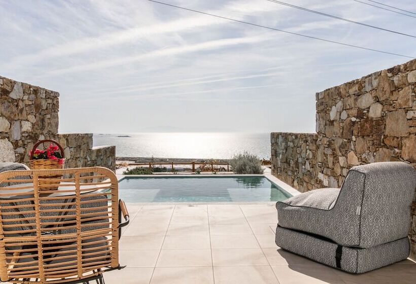 Люкс Вид на Море с Гидромассажем, Mythology Naxos Villas & Suites