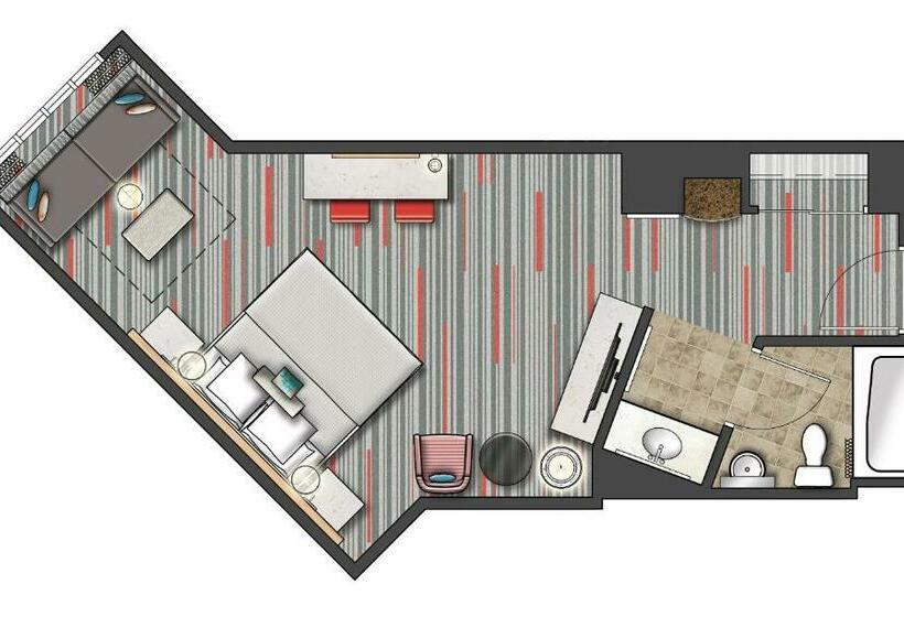 Номер Deluxe Кровать Кинг, Universal S Hard Rock Hotel®