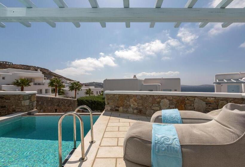سوییت جونیور با چشم‌انداز جانبی دریا, Saint John Hotel Villas & Spa