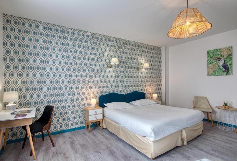 四人标准间, Hôtel Restaurant Plaisance Piscine Couverte Et Chauffée  Proche Sarlat