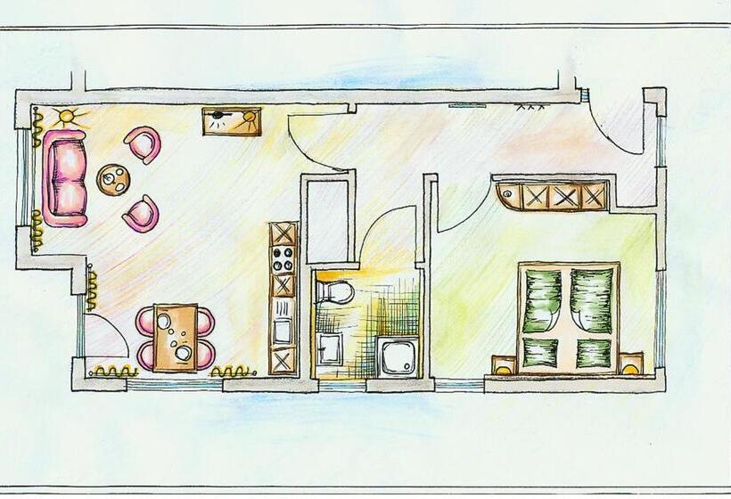شقة غرفة واحدة, Alm Appartements Ehemals Birkenhof