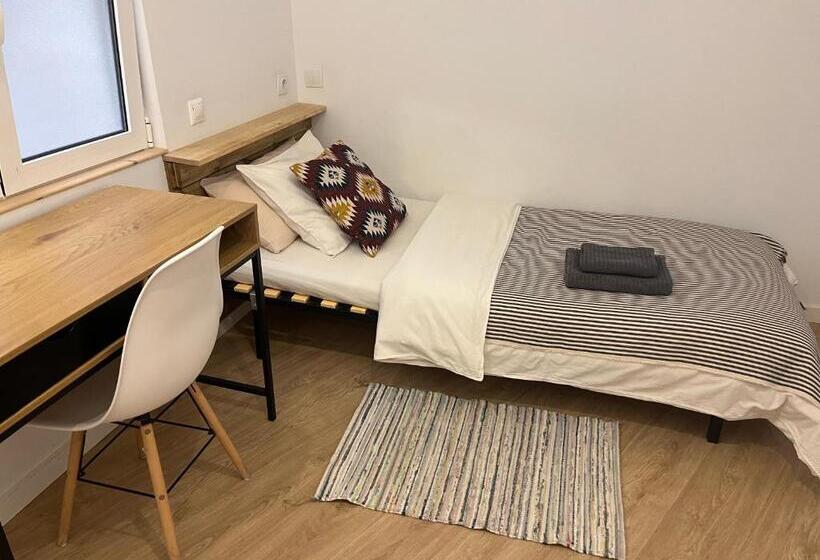 스탠다드 싱글 룸 공동욕실, Hola Hostel Alicante