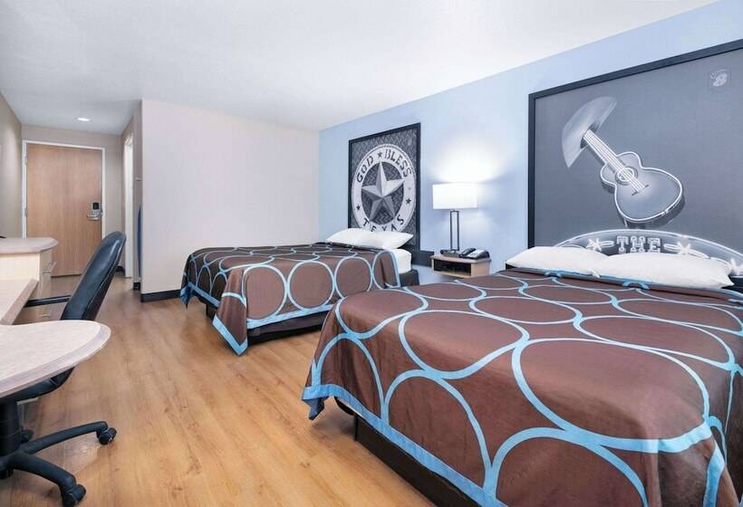 Номер Стандарт 2 Двуспальные Кровати, Super 8 By Wyndham New Braunfels I35