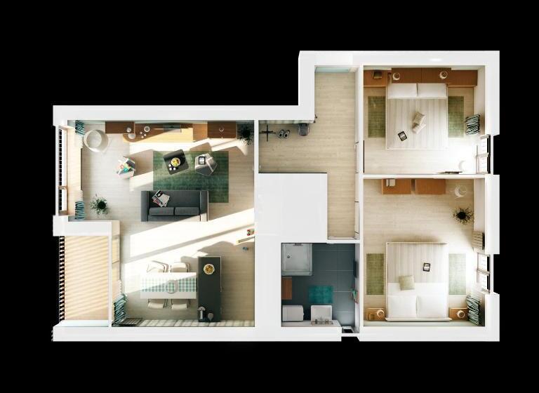 Апартаменты 2 Спальни, Aparthotel Lípa