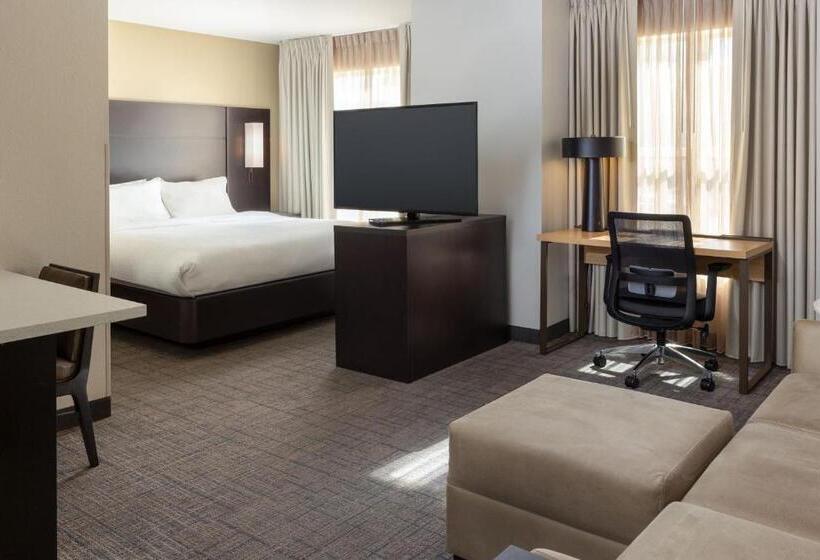 带大床的标准工作室, Residence Inn By Marriott Corona Riverside