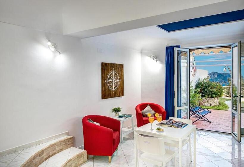 豪华工作室带海景, Gocce Di Capri Resort