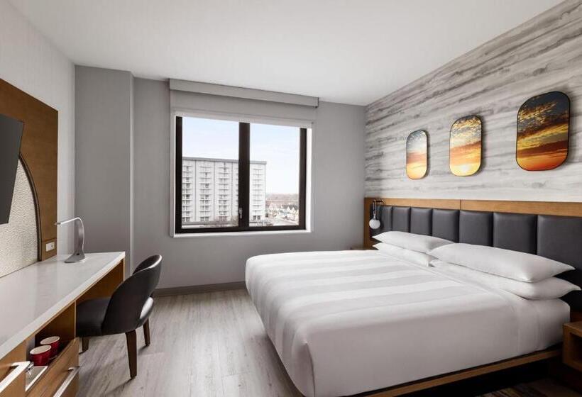 장애인을 위한 킹사이즈 침대 스탠다드 룸, Marriott New York Jfk Airport