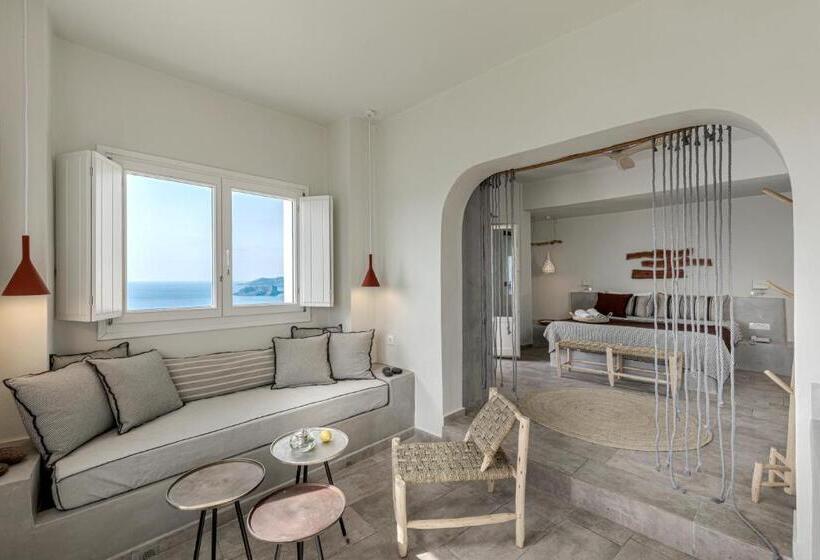 带按摩浴盆的套房, Grand View   Megalochori Santorini