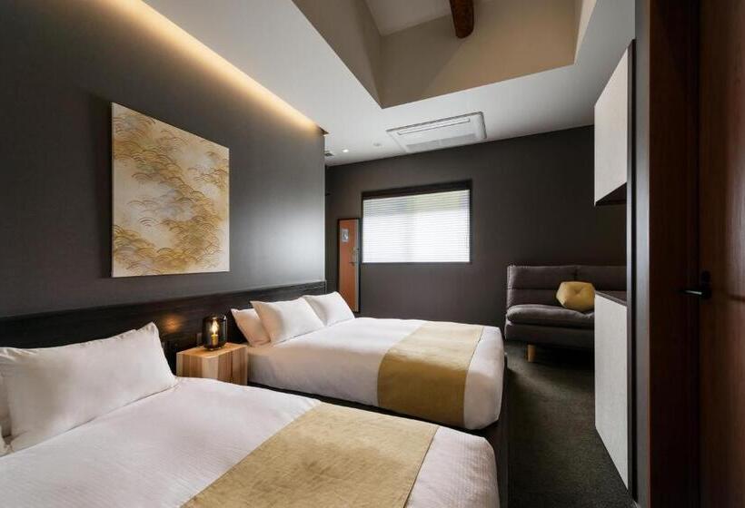 Номер Стандарт 2 Двуспальные Кровати, The Machiya Hotel Takayama