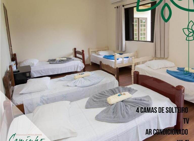 스탠다드 싱글 룸, Pousada No Caminho