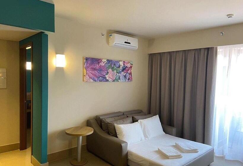 침실 1개 풀장 전망 아파트, Enjoy Solar Das águas Park Resort
