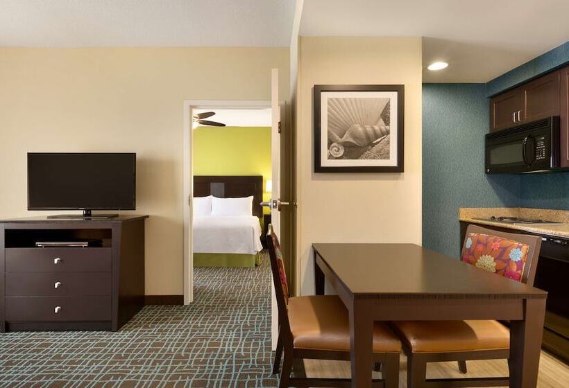キングサイズベッドのスイートルーム, Homewood Suites By Hilton Fort Myers Airport/fgcu