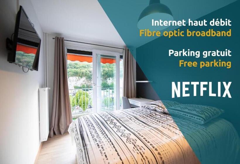 Номер Стандарт с Балконом, Les Chambres Du Vercors   Parking Free Fibre Netflix