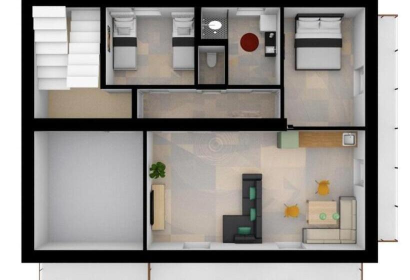 침실 1개 전망 아파트, Haus Peter