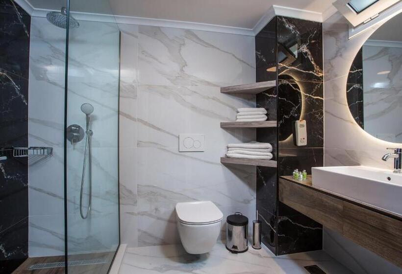 اتاق لوکس با چشم‌انداز دریا, Lindos White Hotel & Suites