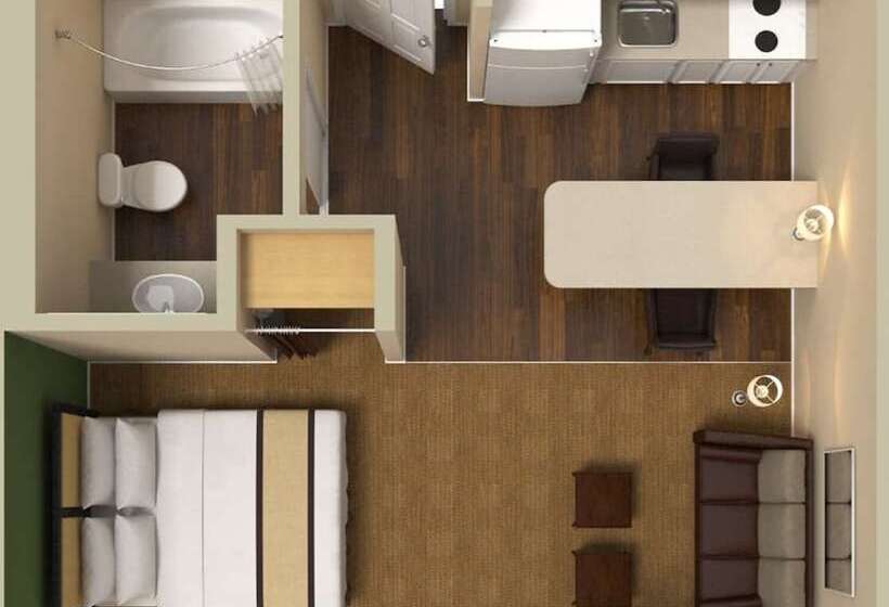 Студия Deluxe, Extended Stay America Suites  Philadelphia  Malvern  Swedesford Rd