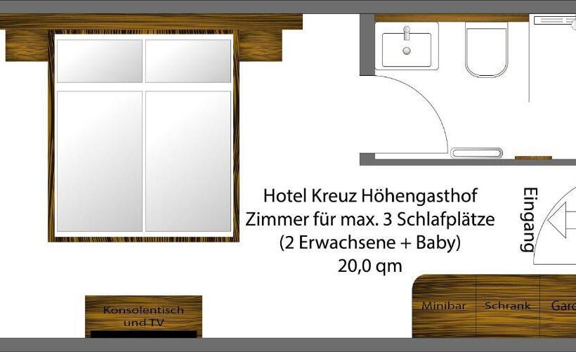 Номер Deluxe, Kreuz Höhengasthof