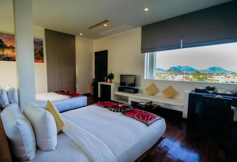 חדר דחוקס עם מיטת קינג, Luang Prabang View